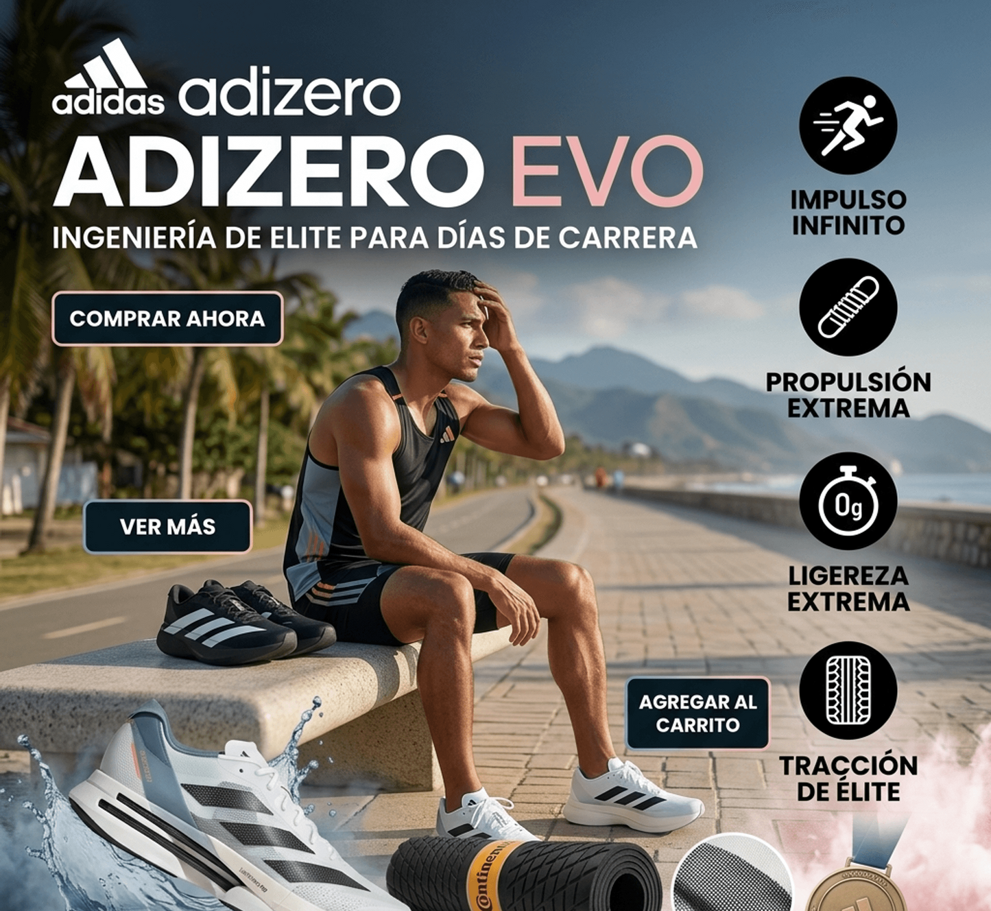 ADIZERO ⚡VELOCIDAD PURA (Pocas unidades🔥)
