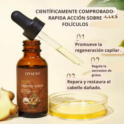 SERUM DE JENGIBRE® - Serum contra la caida del cabello. (PAGUE 1 LLEVE 2)🔥🤯