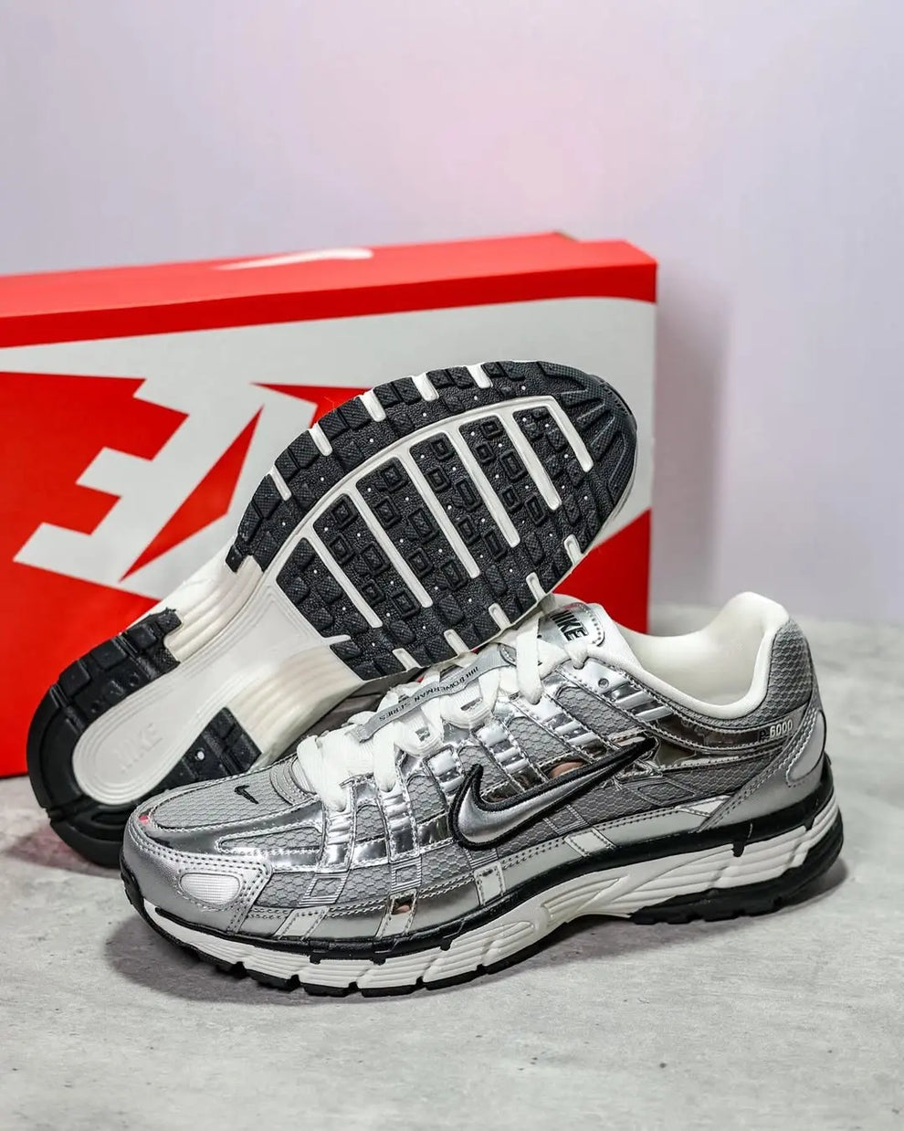 NIKE P-6000 🔥Metallic SILVER🤯
