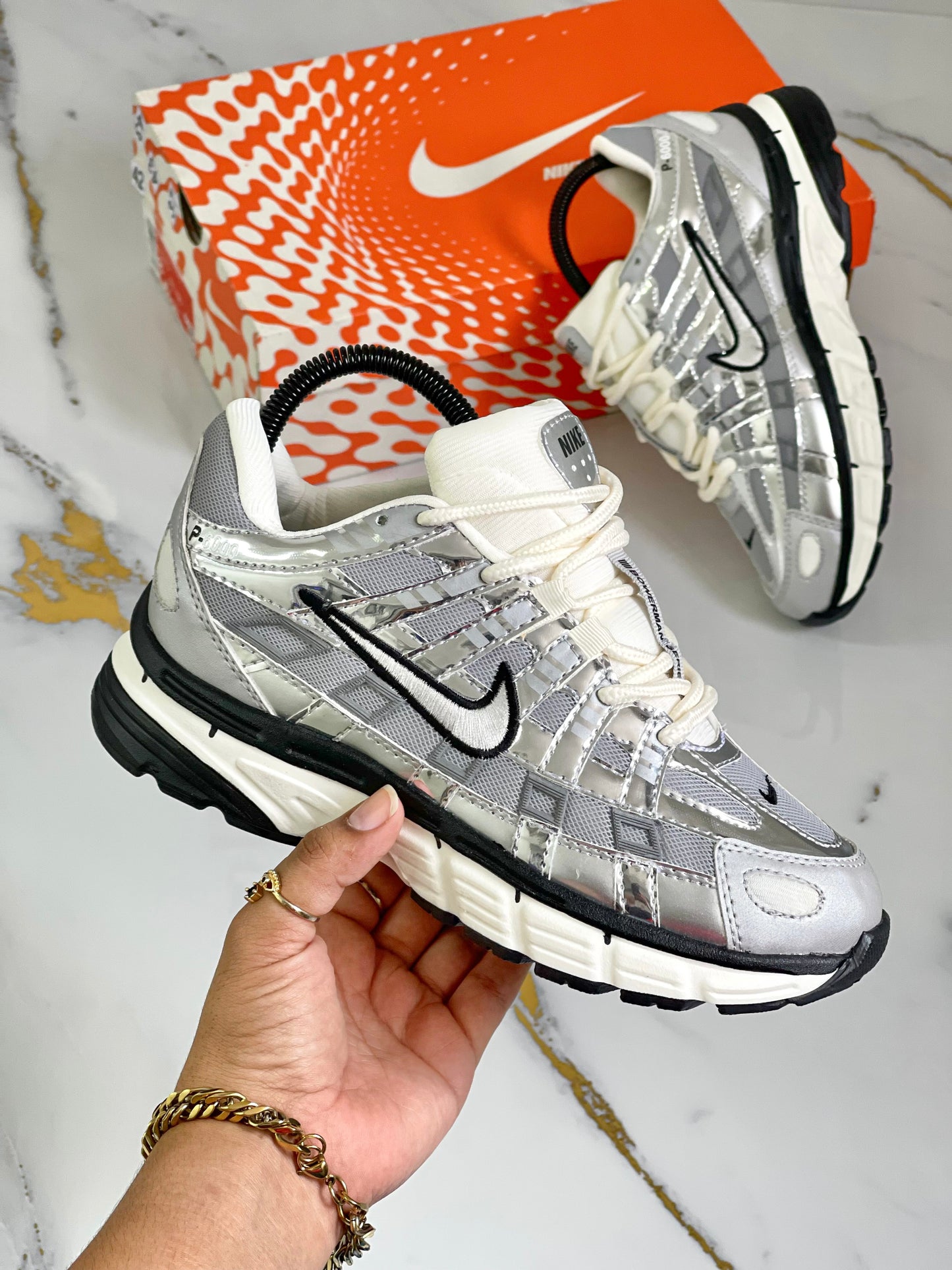 NIKE P-6000 🔥Metallic SILVER🤯