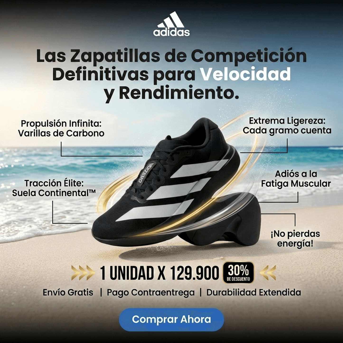 ADIZERO ⚡VELOCIDAD PURA (Pocas unidades🔥)