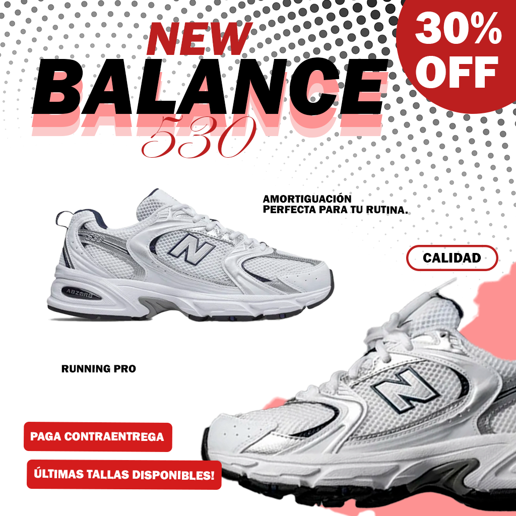 NEW BALANCE 530🔥⚪(¡Ultimas unidades!)